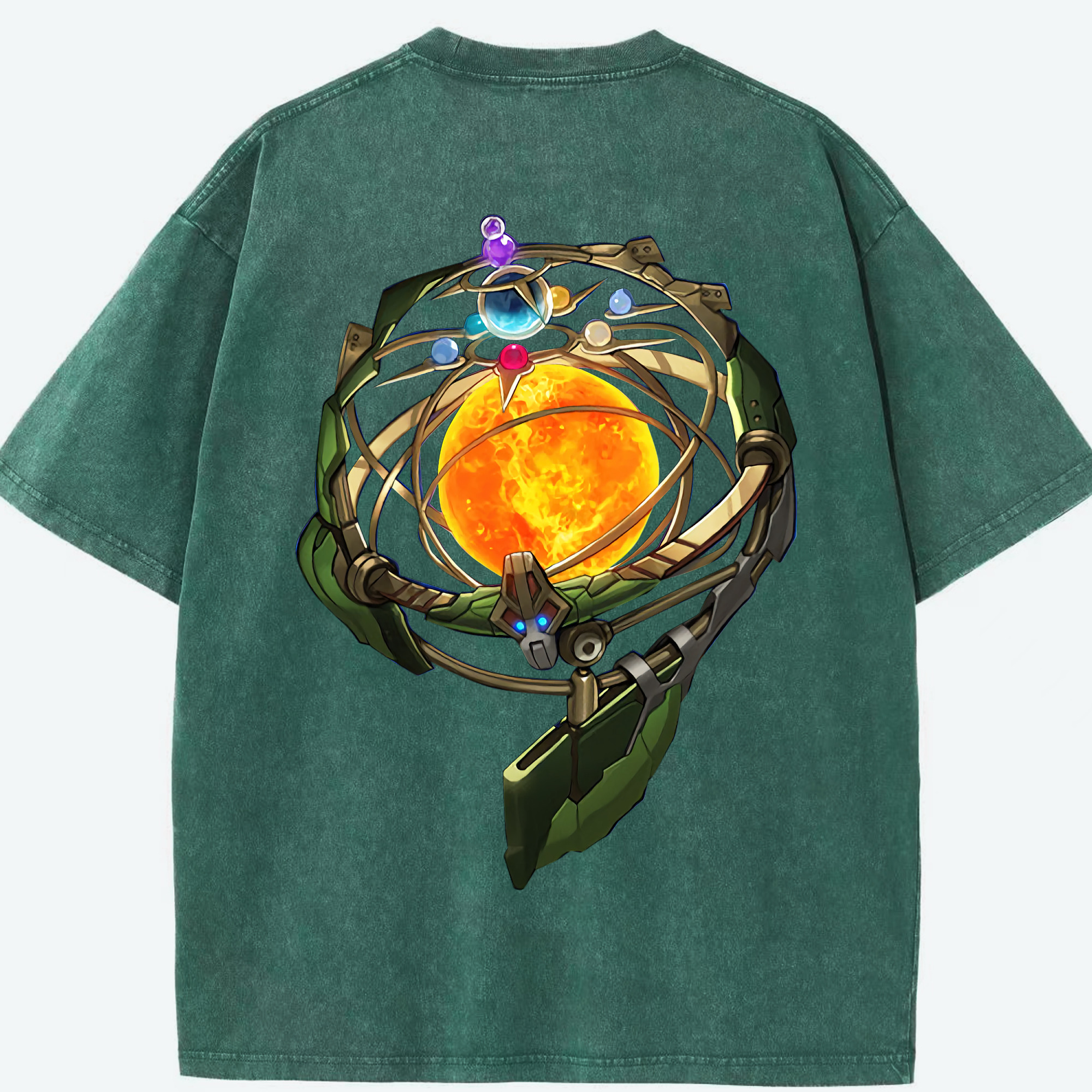 （画像用） 遊☆戯☆王 Yu-Gi-Oh! 綿100% ヴィンテージ風 半袖Tシャツ（背面プリント）